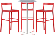 Baxter Bar Table Package - 3 Stools